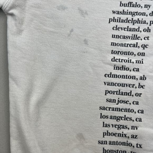 Ariana Grande Sweatshirt Small Cream Pink Sweetener World Tour Thank U Next - Picture 10 of 14